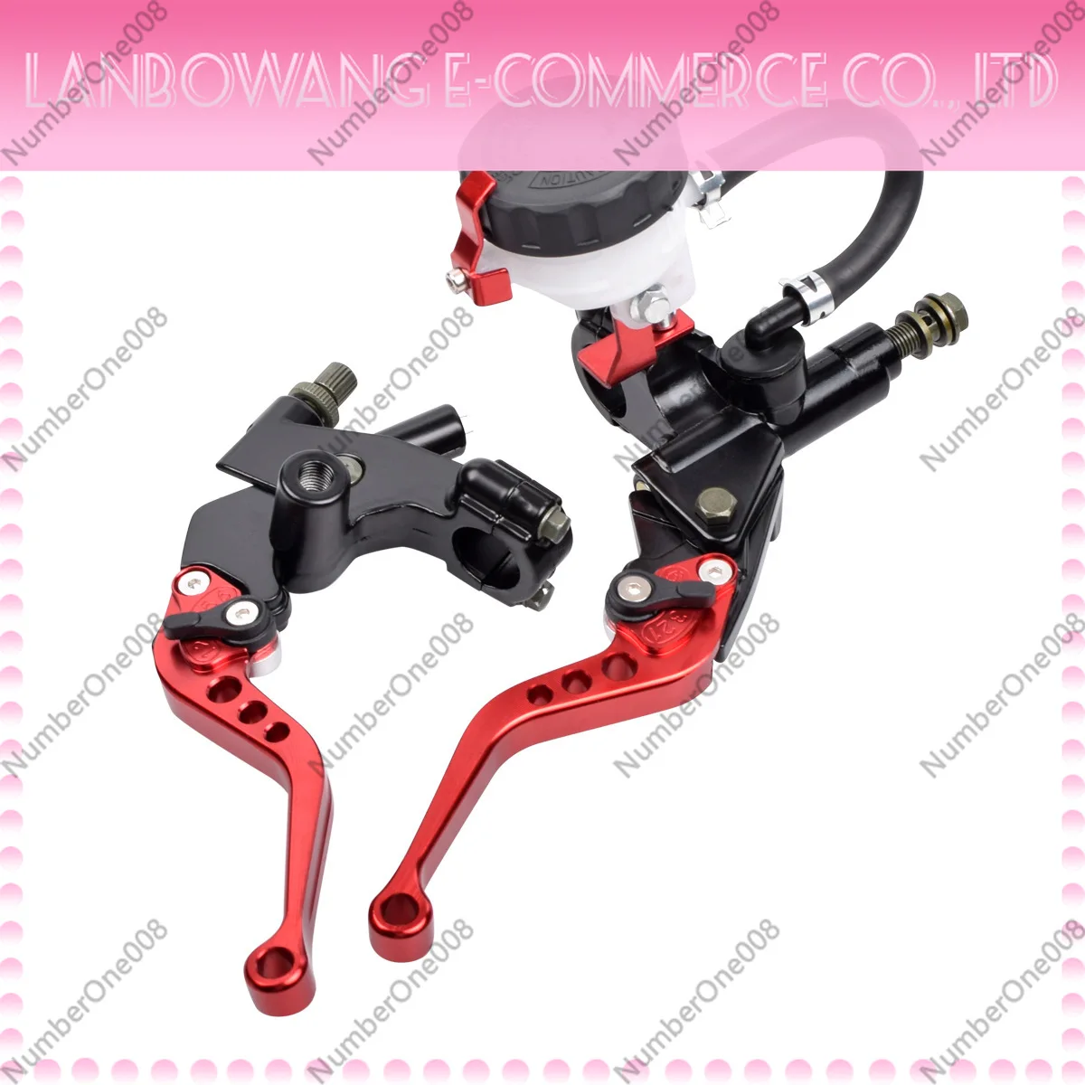 Universal Motorcycle Brake Master Cylinder Hydraulic Left Front Pump Lever CNC Aluminum Replacement for Street Bike