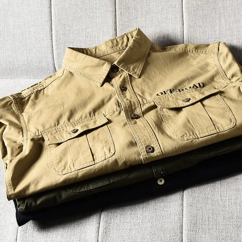 

There are large sizes! Ready-to-wear washing! European and American casual pure cotton tooling tops