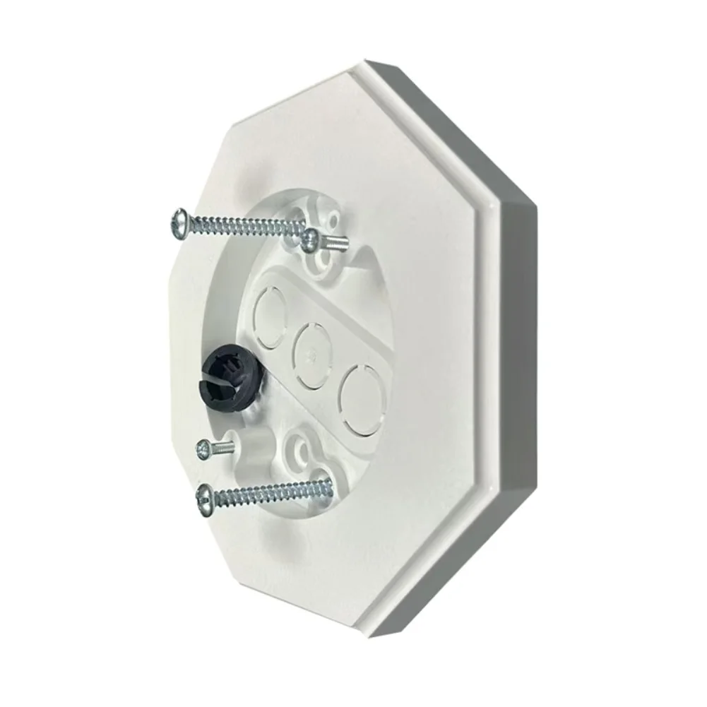 1Pc Octagonal Wall Mounting Kit For 1/2 Inch Vertical Siding Outdoor Lamp Installation Plastic Base Fixture