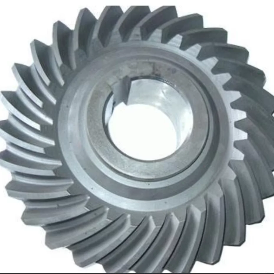 Steel CNC Machined Differential Crown Wheel Gears Straight Bevel Gear Parts For Motor Gearbox Pump Engine Core Components