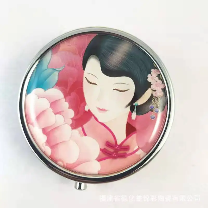 Baume Solide de Style Prairie, miles Qing Palace, Rond, Portable, Simple, observateur, sexuellement, Magnolia, Rose, Fleur de Gardenia