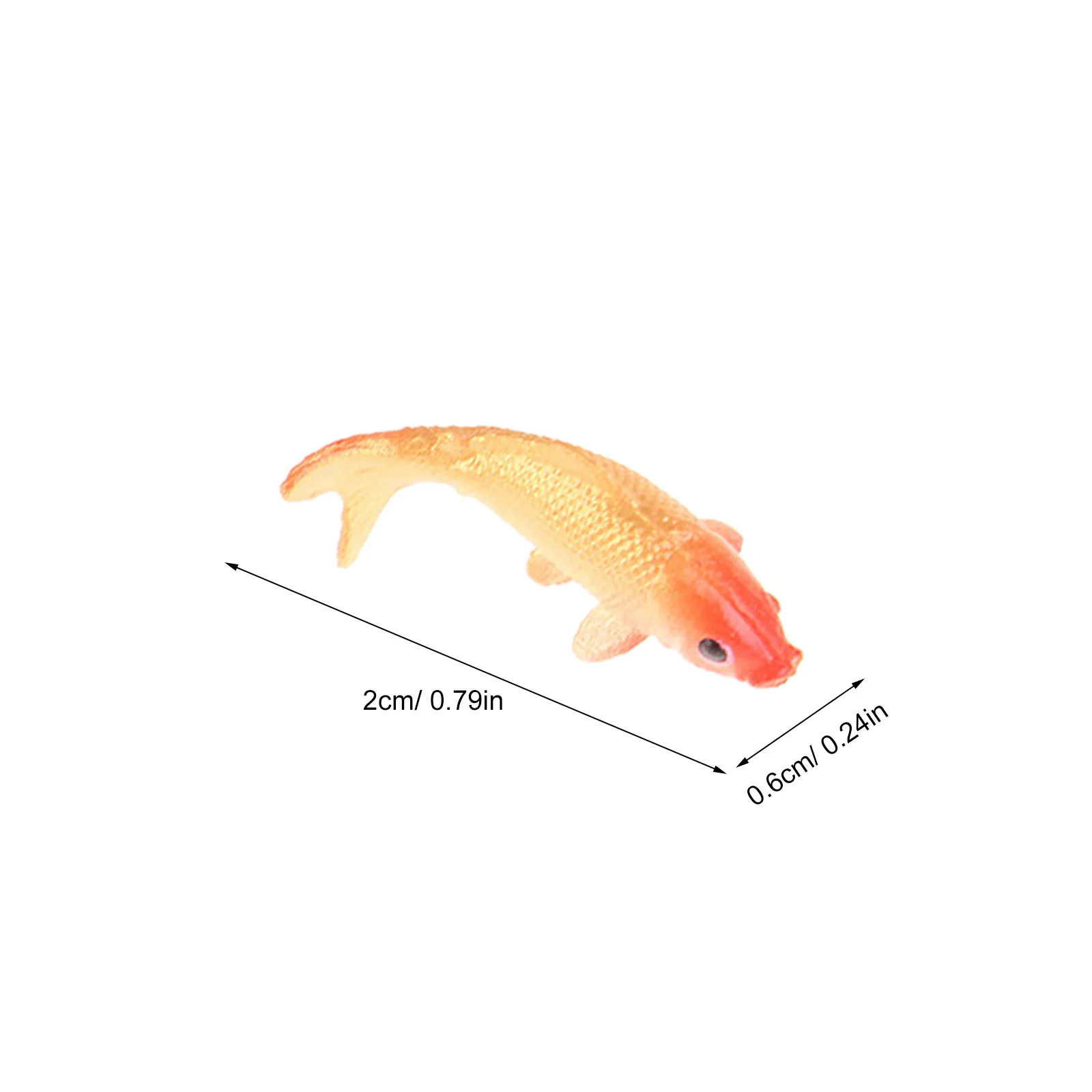 8Pcs Mini Fancy Carp Simulation Fish Figures Exquisite Detail Miniature Scene Decor for Tiny House Aquarium Tank Supplies