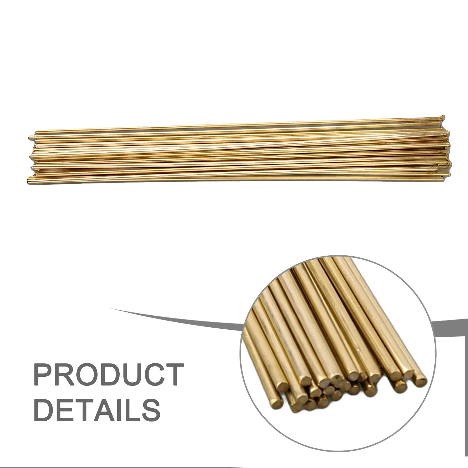 25pcs 25cm Brass Welding Rod 2.5mm 3mm Solder Brazing Rods For Oxyacetylene Gas Welding Copper Welding Wire