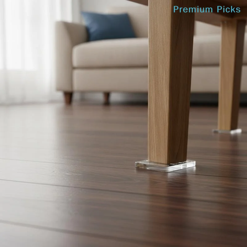 portableWedge Shims Transparent Rubber Heavy Duty Furniture Levelers Non-Scratch for Uneven Floors Tables Door Stops