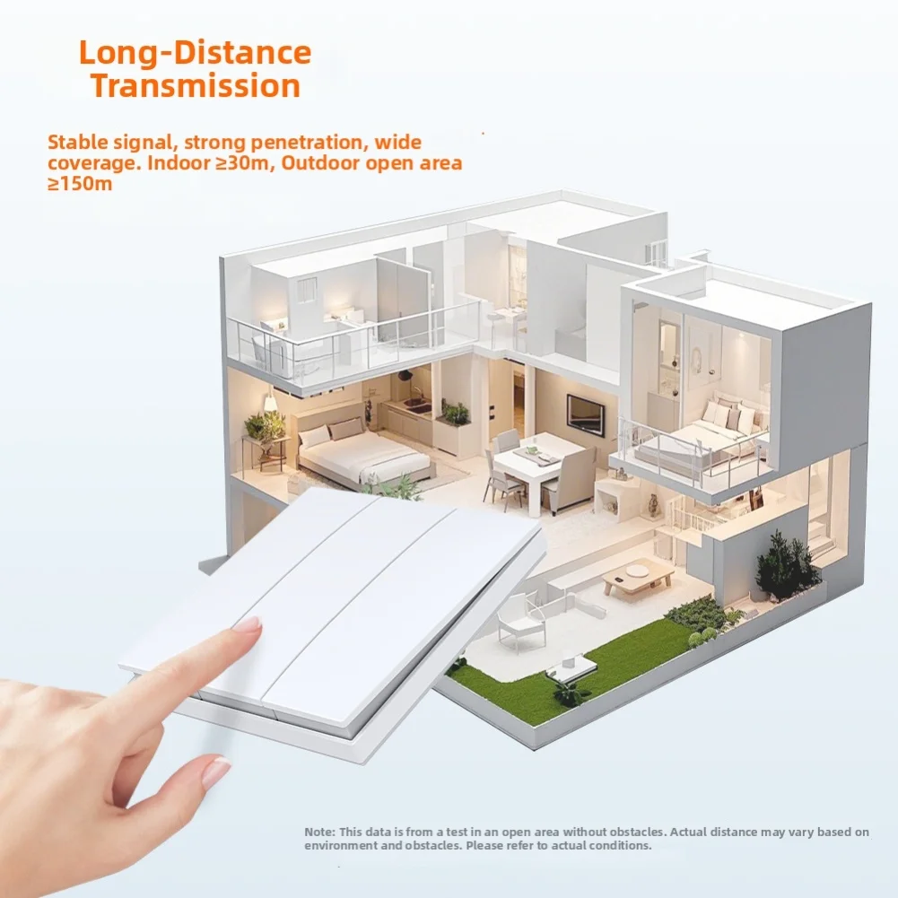 Self-generating Wireless Remote Control Switch Powered Smart Switch For Straightforward Setup Indoor Outdoor Electrical Supplies