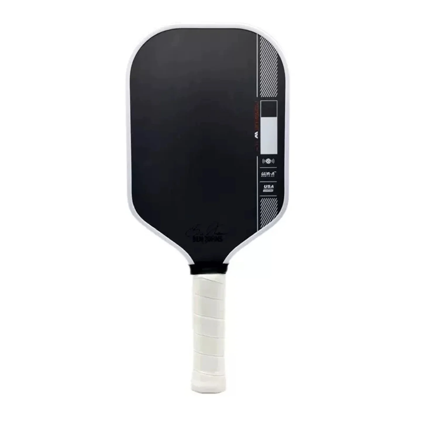 Textured Matte Carbon Fiber Pickleball Paddle Set 2 Paddles & 4 Balls - with 16mm Honeycomb Core, Tournament Grade