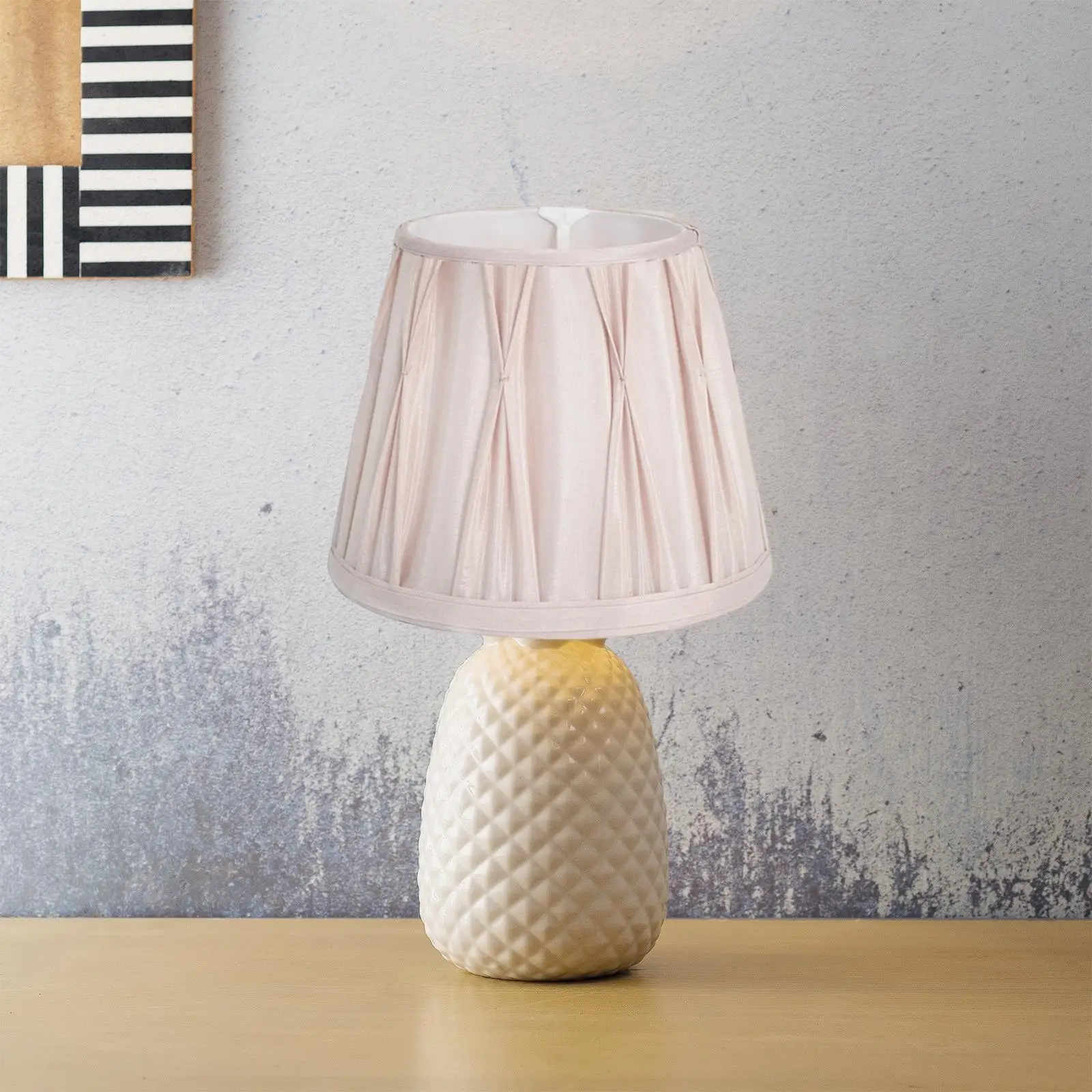 Fabric Lampshade Simple Assembly Elegant Modern Desk Lamp Cover Floor Light Cover Replacement for Farmhouse Bedroom Bar Home