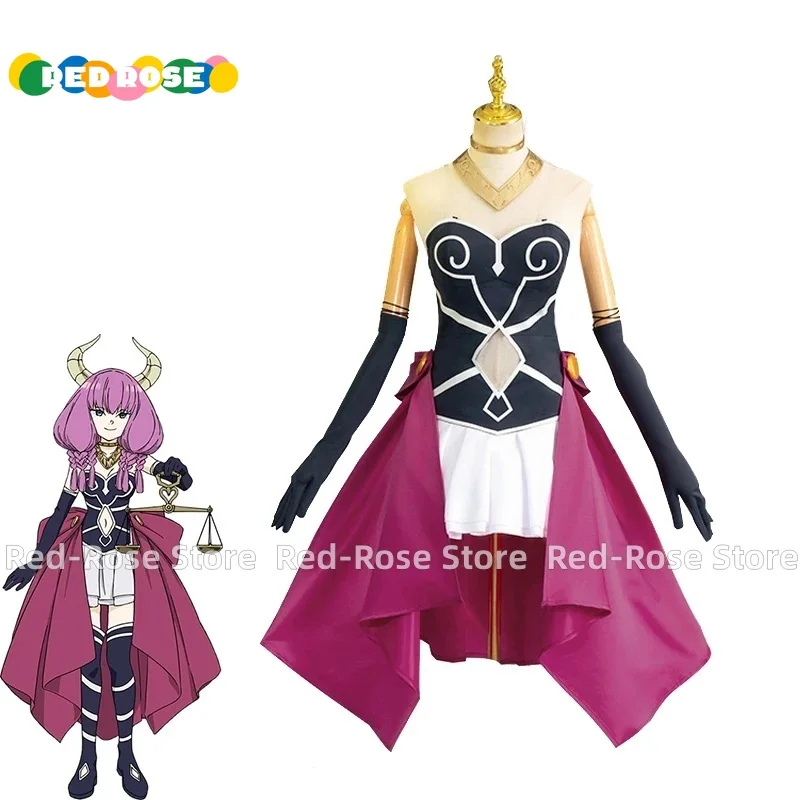 

Anime Sousou No Frieren Aura Cosplay Costume Frieren Beyond Journey's End Women Dress Halloween Suit with Horn