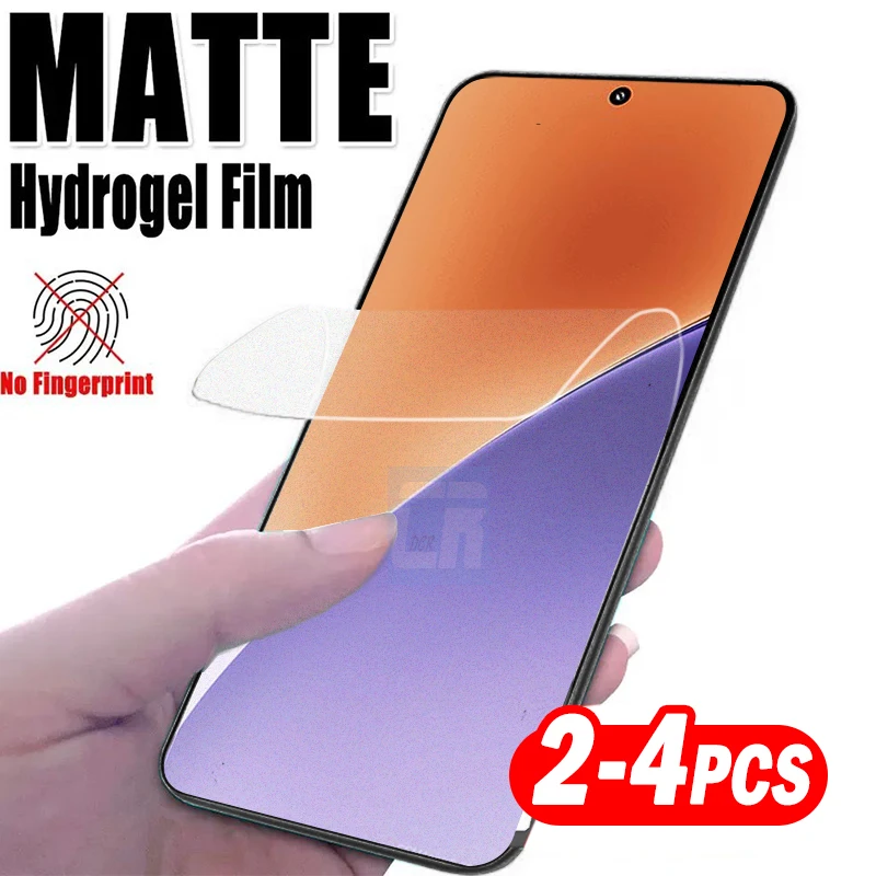 

2-4pcs Anti-glare No Fingerprint Matte Hydrogel Film for Xiaomi 15 14 13 12 11 Lite 15T 14T 13T 12T 11T Pro Screen Protectors