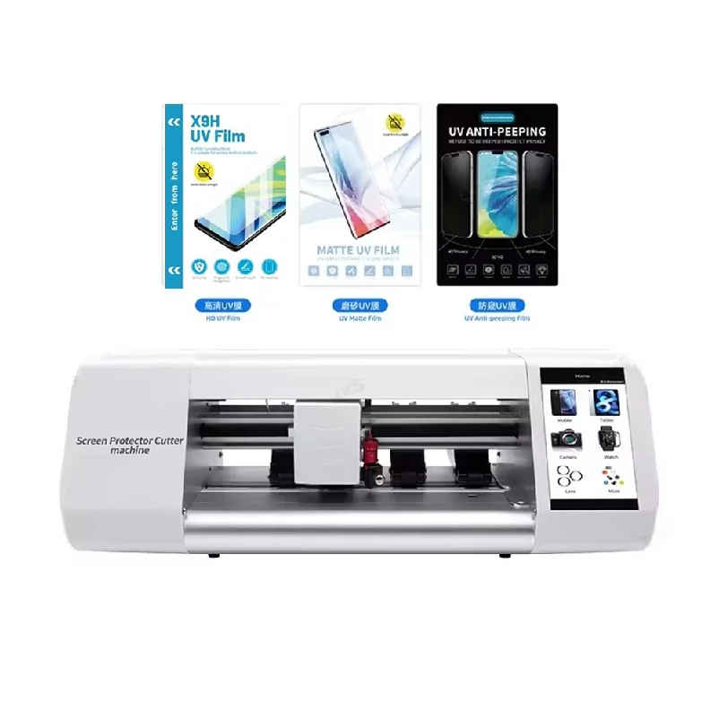 

Fully Automatic Touch Hydrogel Smart Mobile Film Screen Protector Cutting Machine For Front Back Sticker Making Plotter Machine