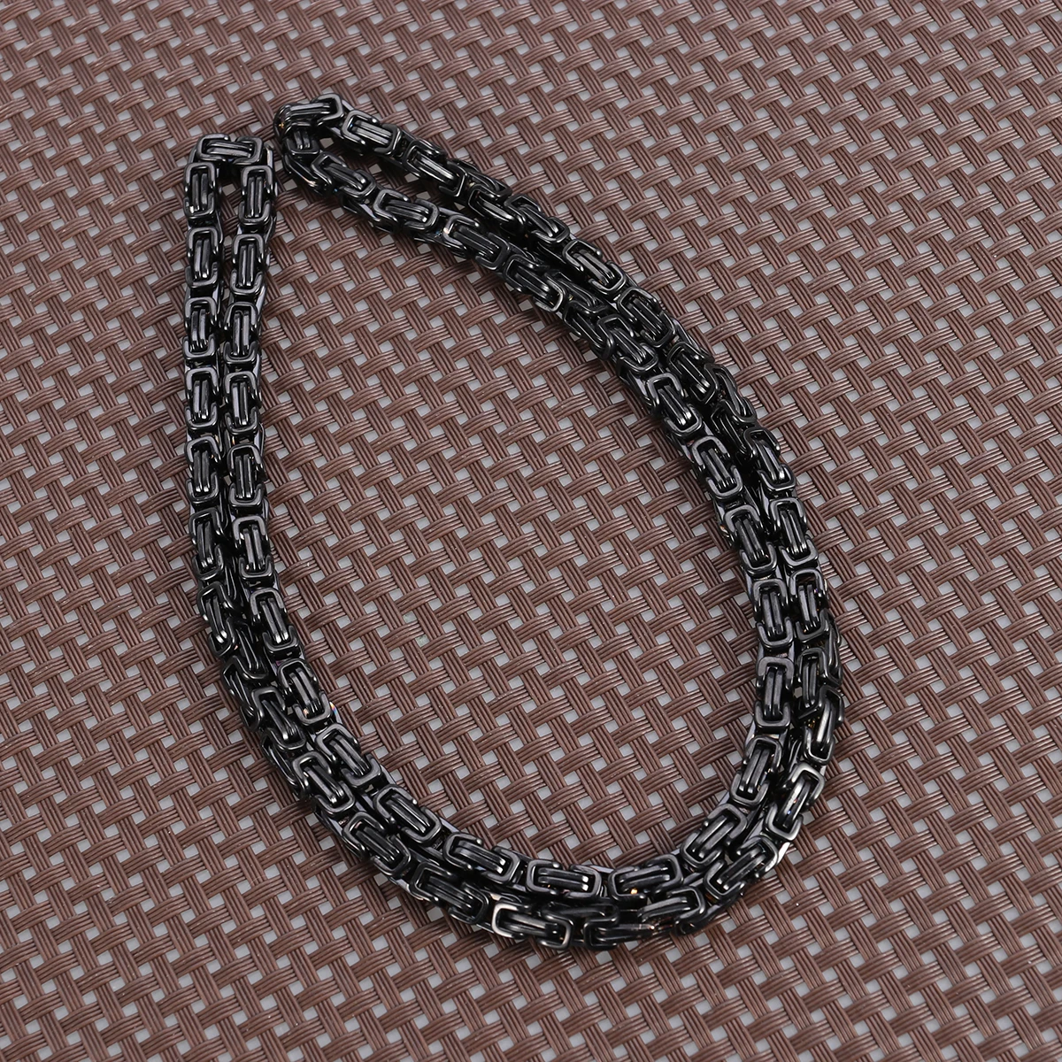 Ожерелье из титановой стали для мужчин, легкая прочная цепочка, черный металл, гипоаллергенные, не тускнеющие, крутые ювелирные изделия, простые, уникальные
