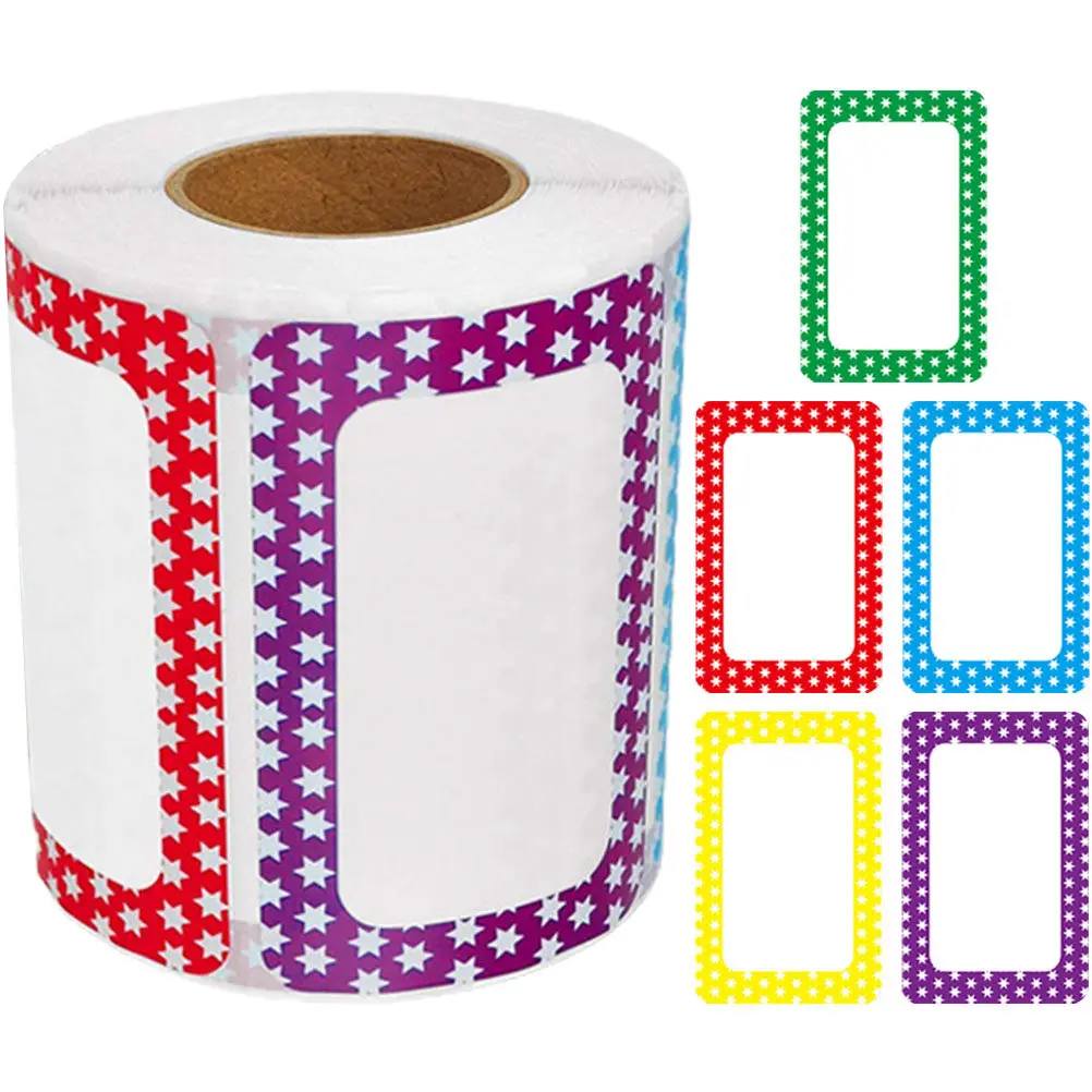 Blank Sorting Tag Stickers 1 Roll Multipurpose Self-Adhesive Label Stickers for Classroom Training Welcome Party Crisper