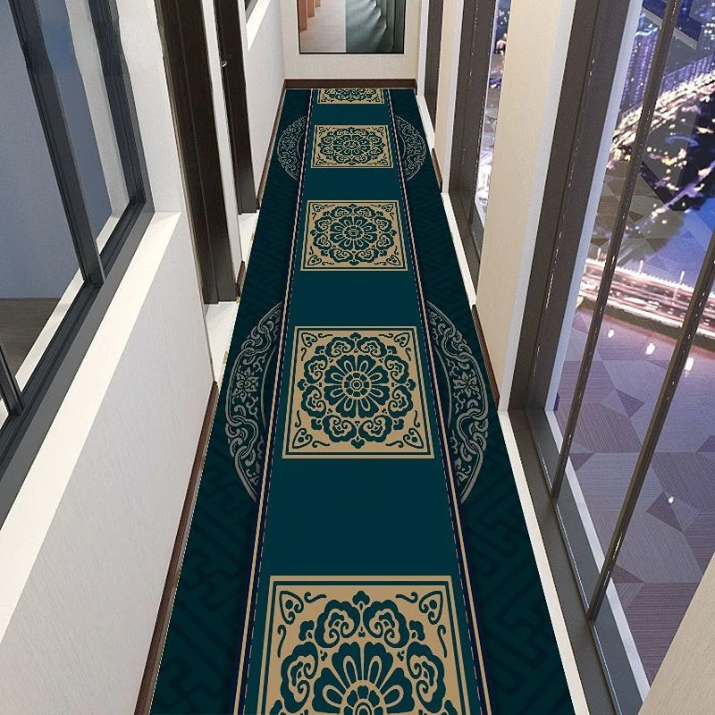 European Style Corridor Walkway Rug Home Decoration Carpet Living Room Porch Entrance Mat Luxury Customizable Bedroom Rugs