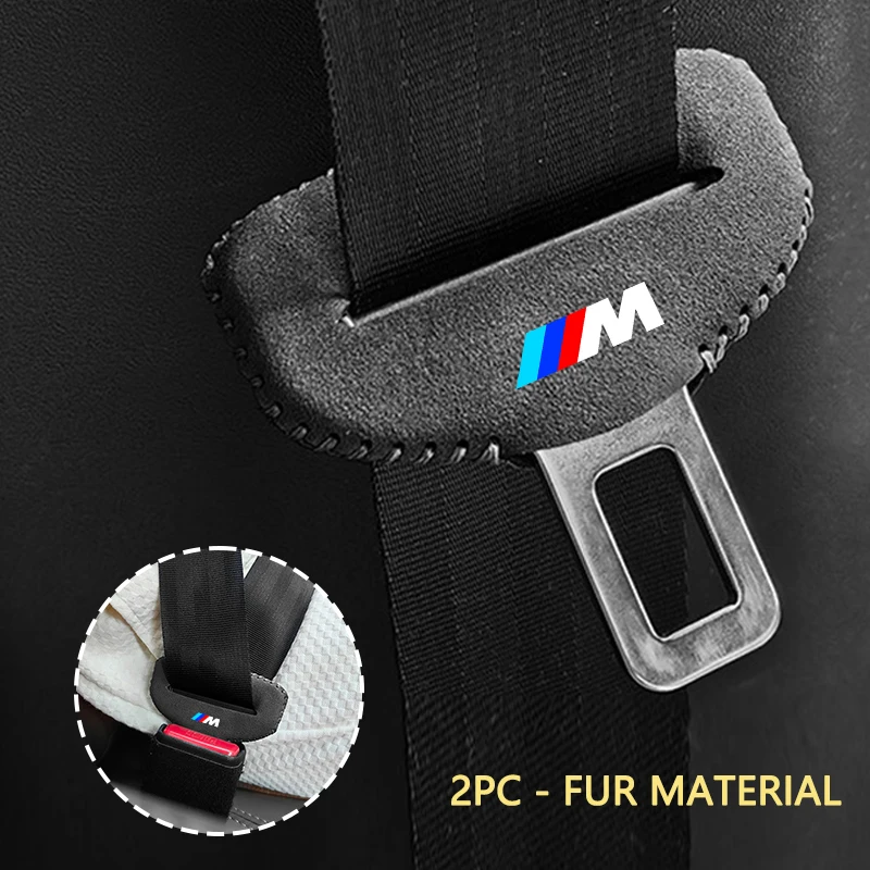 2pcs Car Seat Belt Buckle Clip Cover Seatbelt Plug Protector Case For BMW M X1 X3 X5 X6 X7 E30 E90 M3 E84 E83 E91 E70 F30 G60 view 3