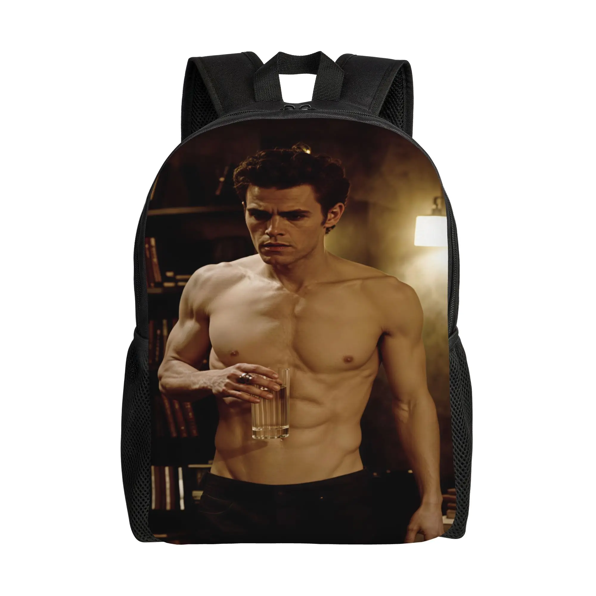 Vampire Diaries Damon Klaus  Backpack Unisex  Pattern Backpacks Polyester Casual School Bags University Designer Rucksack