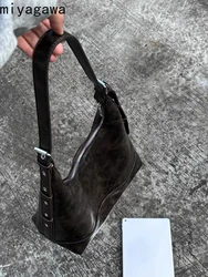 Miyagawa pod pachami pojemne torby dla kobiet 2023 nowy Vintage moda jeden torba Crossbody na jedno ramię