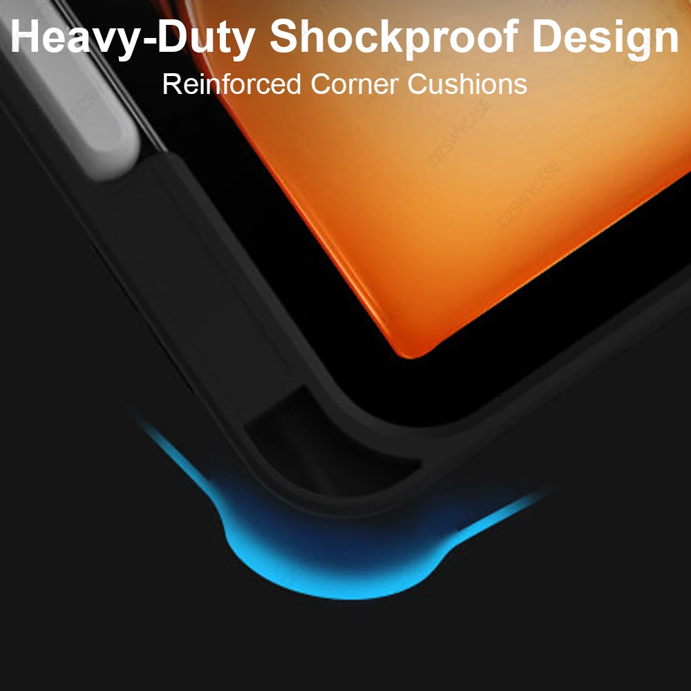 Für iPad 10. 11. A16 Mini 6 7 Pro 11 13 M4 M5 Air 11 M2/M3 Für Air 5/6/7/8 10.9 10.2 9.7 Shockpro Hülle mit seitlichem Stifthalter – Detail 10