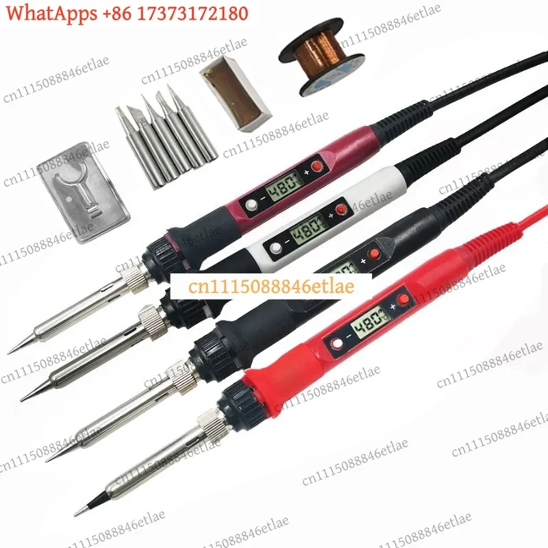 k3 80W Digital Soldering Iron Kit Adjustable Temp 110V/220V Ceramic Heater with Tips for Rework & Welding