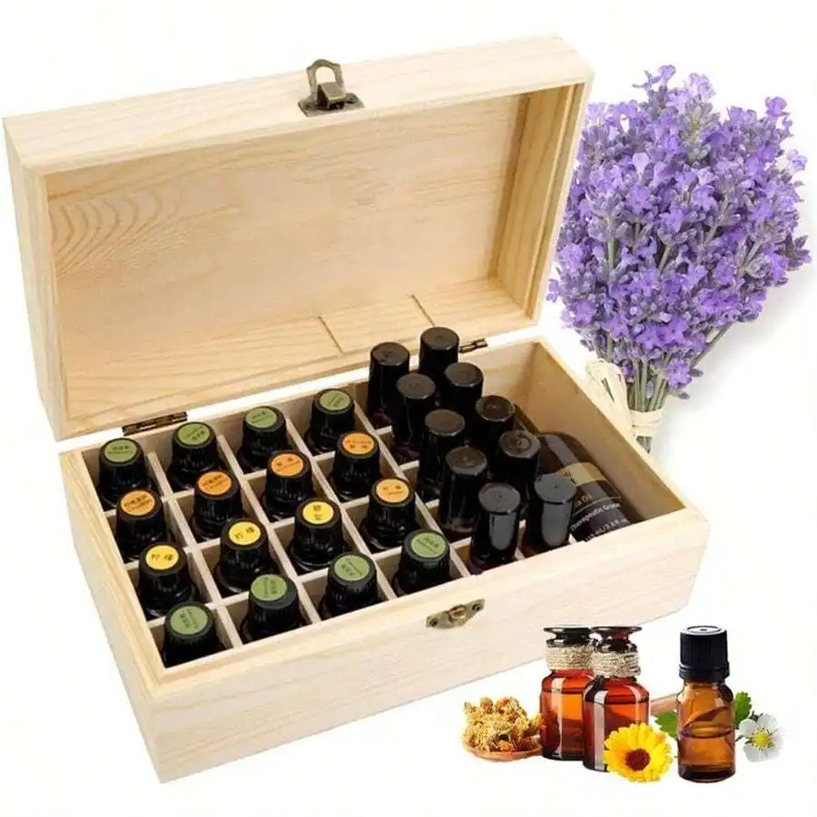 Cap Label | Exquisite Craftsmanship Aromatherapy Organizer Perfume Carrying Case Fits 5-15 Ml Bottles,