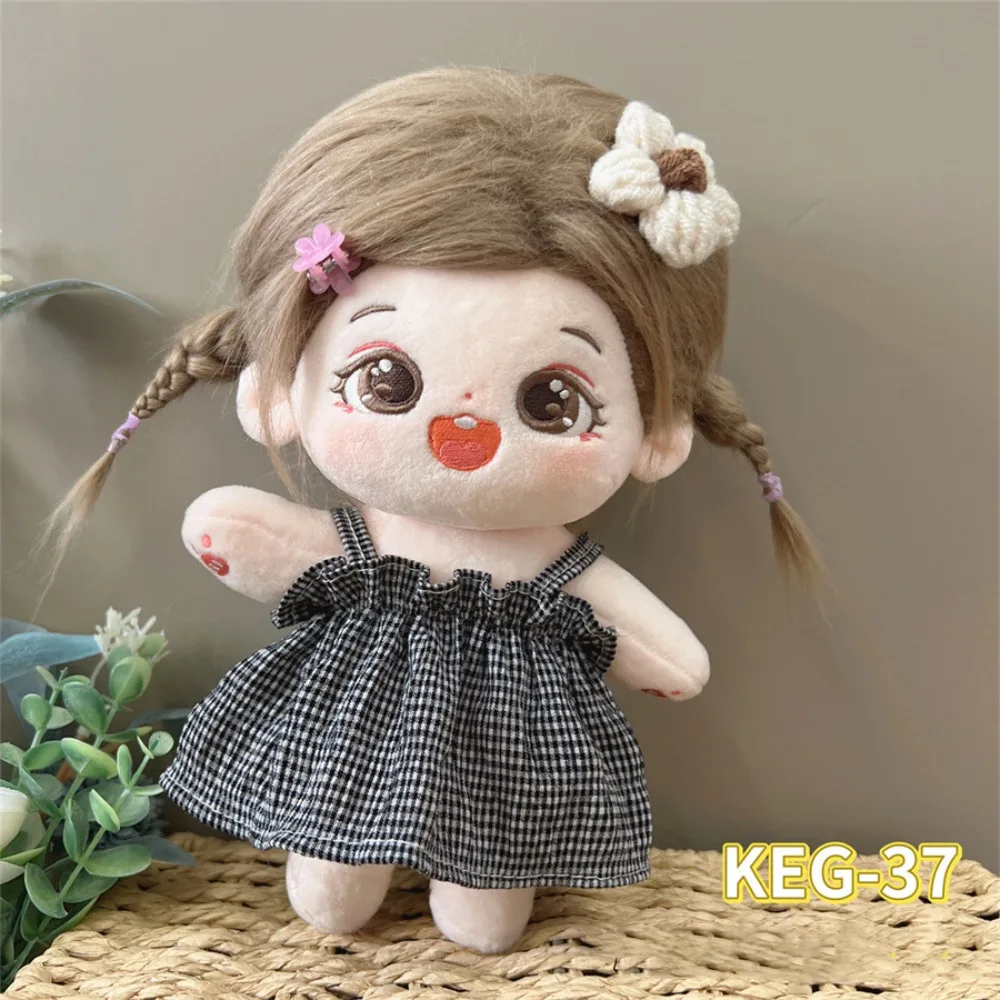 DIY الملابس القطن دمية فستان فستان تنورة حلوة 20 سنتيمتر ملابس دمى القطن فستان بتصميم بدلة المعبود الدمى تنورة إكسسوارات دمي