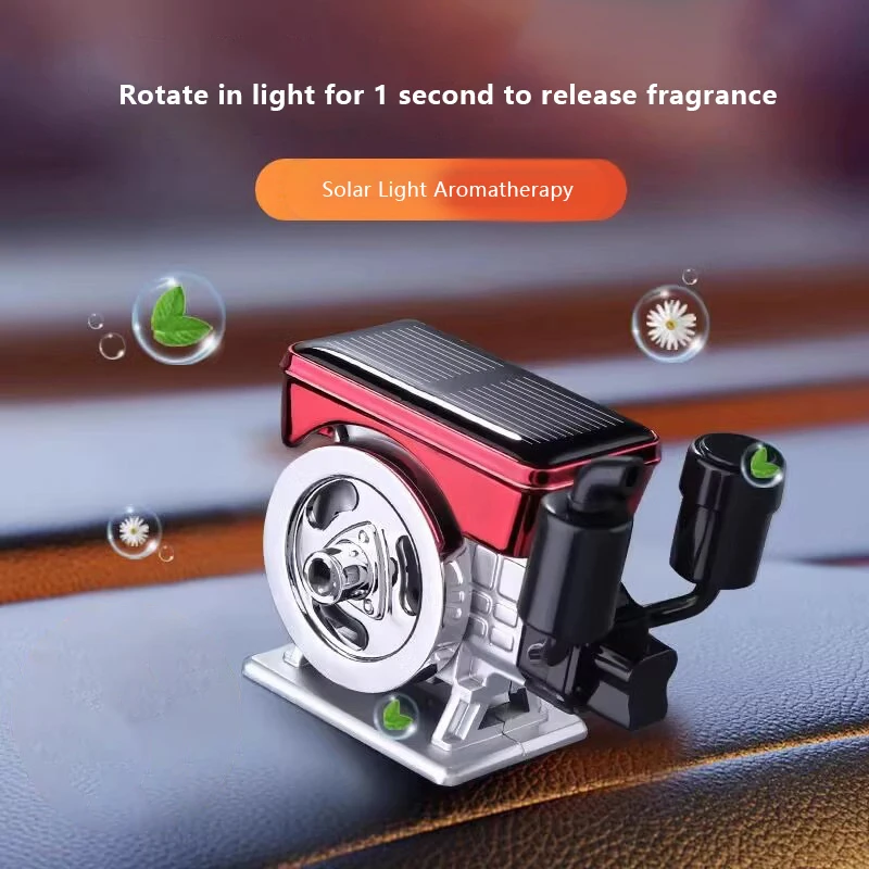 Aromatherapy Simulated Tractor Engine Solar Car Perfume Diffuser