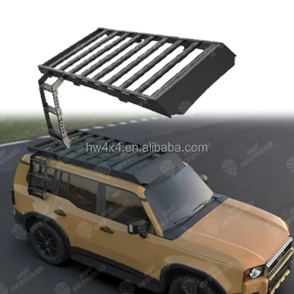 4x4 Car Roof Rack + Side Ladder For 2024 Prado LC250