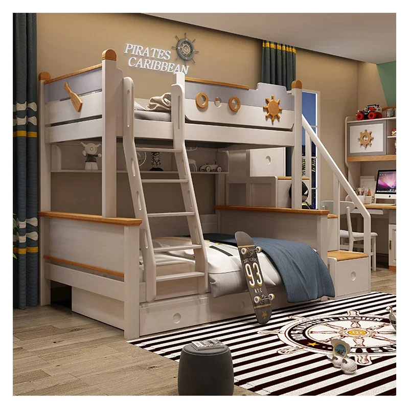 Children Furniture Sets Kids Bunk Beds with Storage Bunk Bed