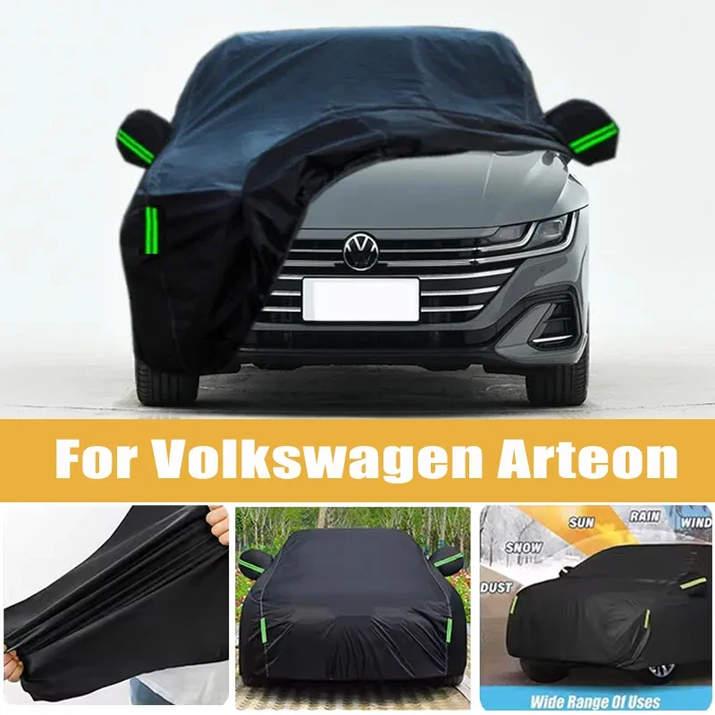 

For Volkswagen Arteon Full Car Cover Four Seasons Outdoor Sun Anti UV Rain Snow Dust Protection Oxford Cloth Accessories