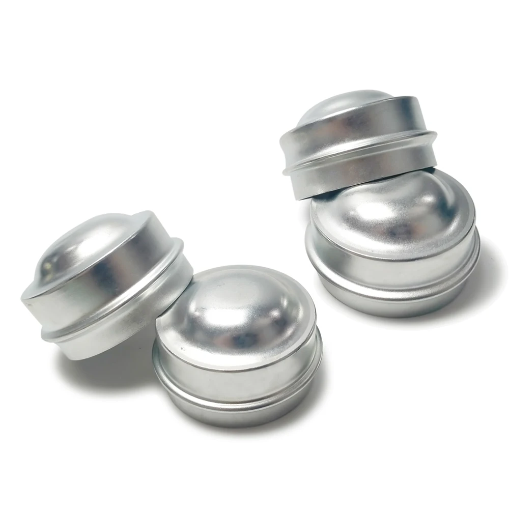 【New Models】4pcs Replacement 50mm Metal Dust Cap Wheel Hub Trailer Bearing Dust Grease Cover,Trailer Accessory