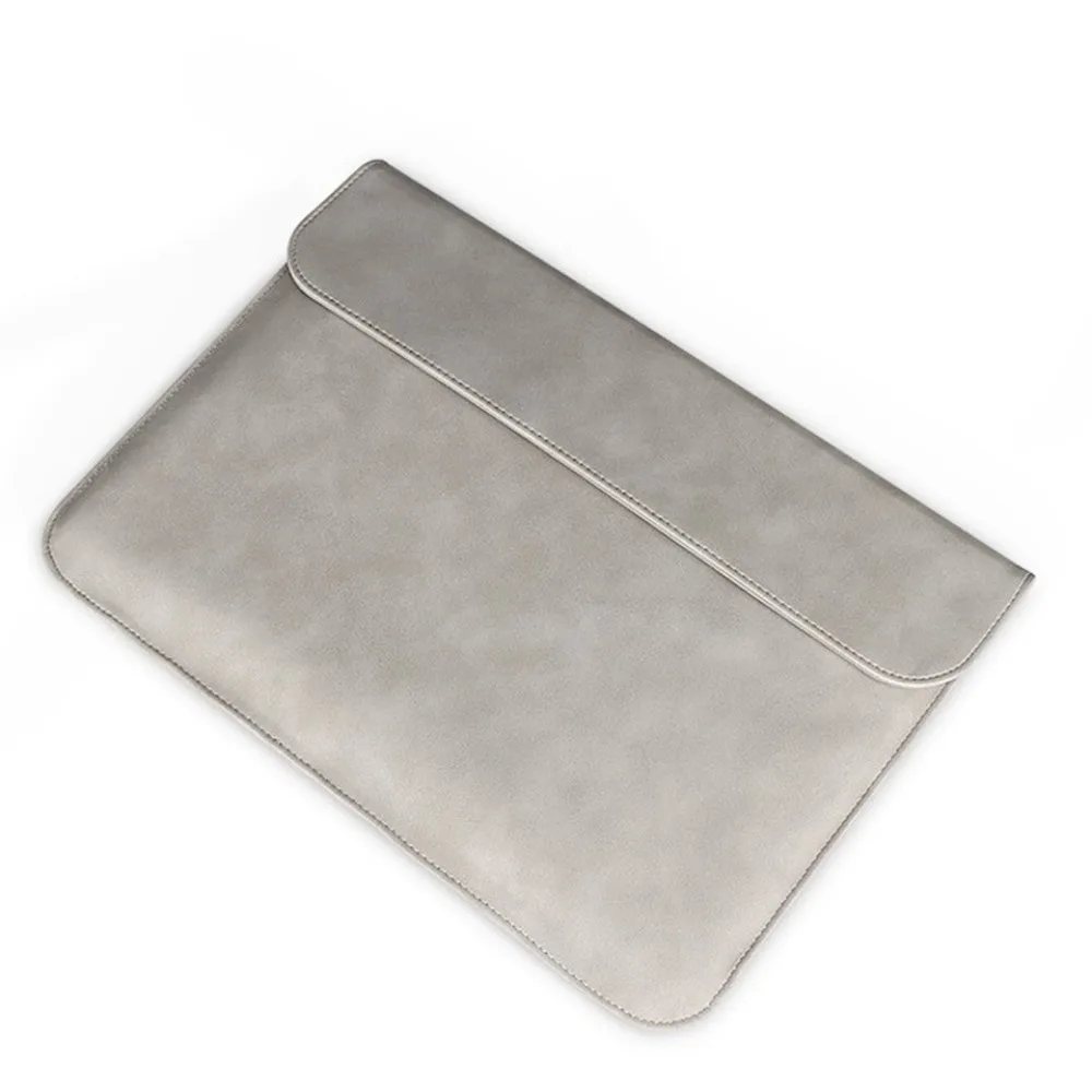 

Stylish Scratch Resistant Laptop Sleeve Wear Resistant Waterproof Computer Bag PU Leather Tablet Cover Business Trip