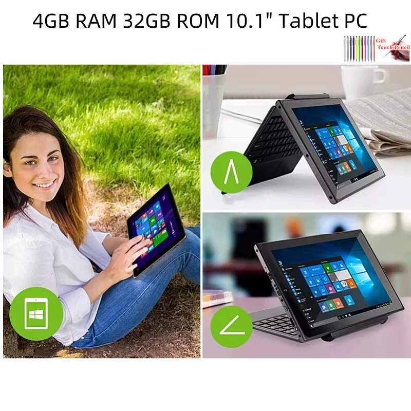 

Подарочная ручка 10,1-дюймовый планшет Windows 10 с клавиатурой, 64 бита, Intel Z8300, 4 ГБ ОЗУ, 32 ГБ ПЗУ, 1280x880, IPS Mini HD-MI, порт USB 3.0