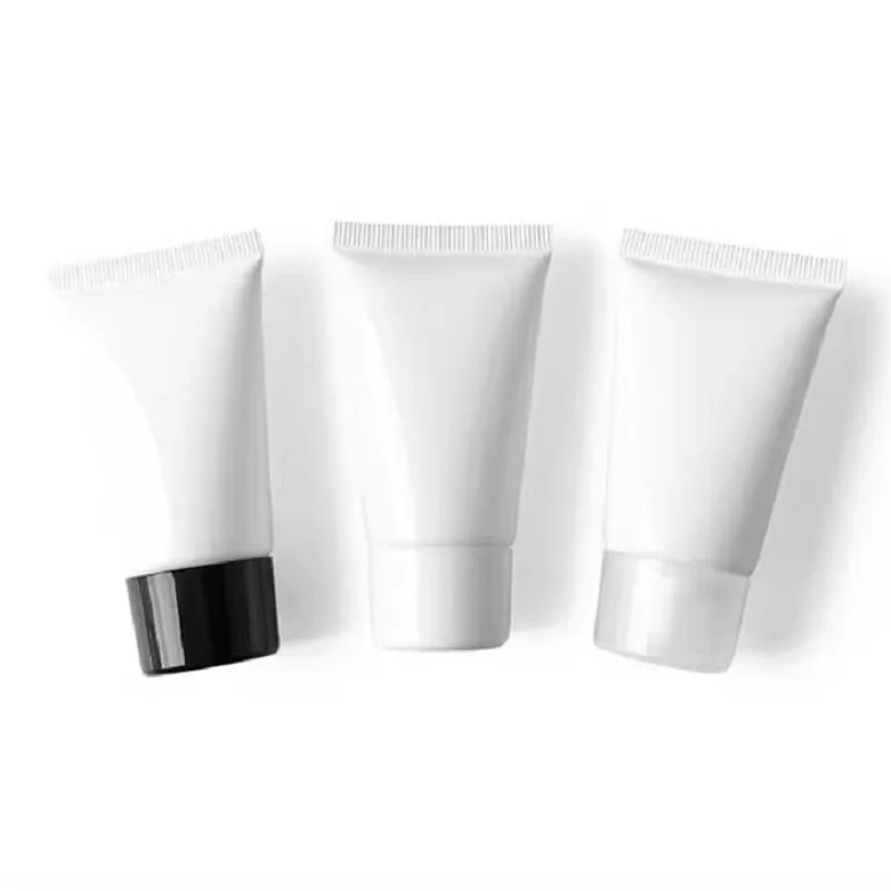 50 Stuks Witte Zachte Buis Navulbare Fles Cosmetica Gezichtsreiniger Bb Crème Huidverzorgingslotion Huidverzorging Zonnebrandcrème Met Schroef 40Ml