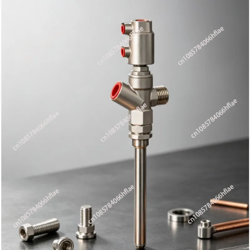 Customizable Pneumatic Anti-drip Filling Valve with DN15-27 Stainless Steel Extension Rod for Liquid Filling Machine
