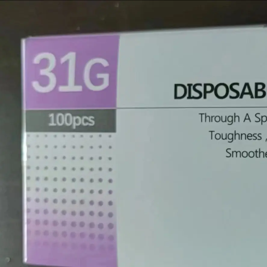 32G/31G/34G Meso Usa E Getta Indolore Piccolo Ago Irrigatore Per La Bellezza Superfine Ago Palpebra parti di utensili