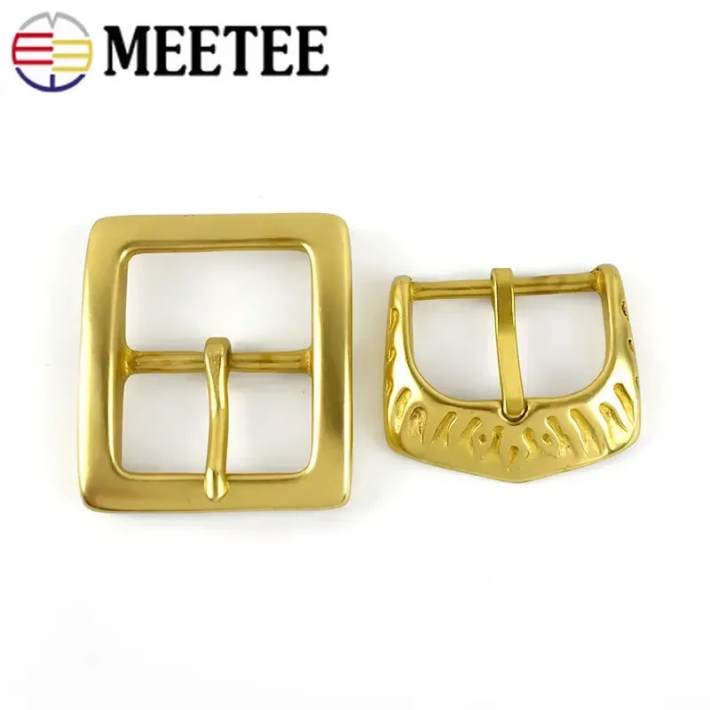 

1Pc Meetee 45mm Solid Brass Belt Buckle Copper Pin Buckles Head for 4.3-4.4cm Belts DIY Jeans Clothe Decoration Accessories