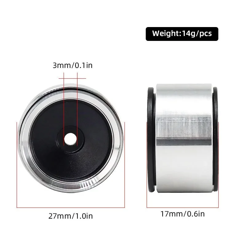 Roue rétro TRX4M 1/18, roue métallique de 1.0 pouces pour véhicule d'escalade, roue en alliage d'aluminium SCX24