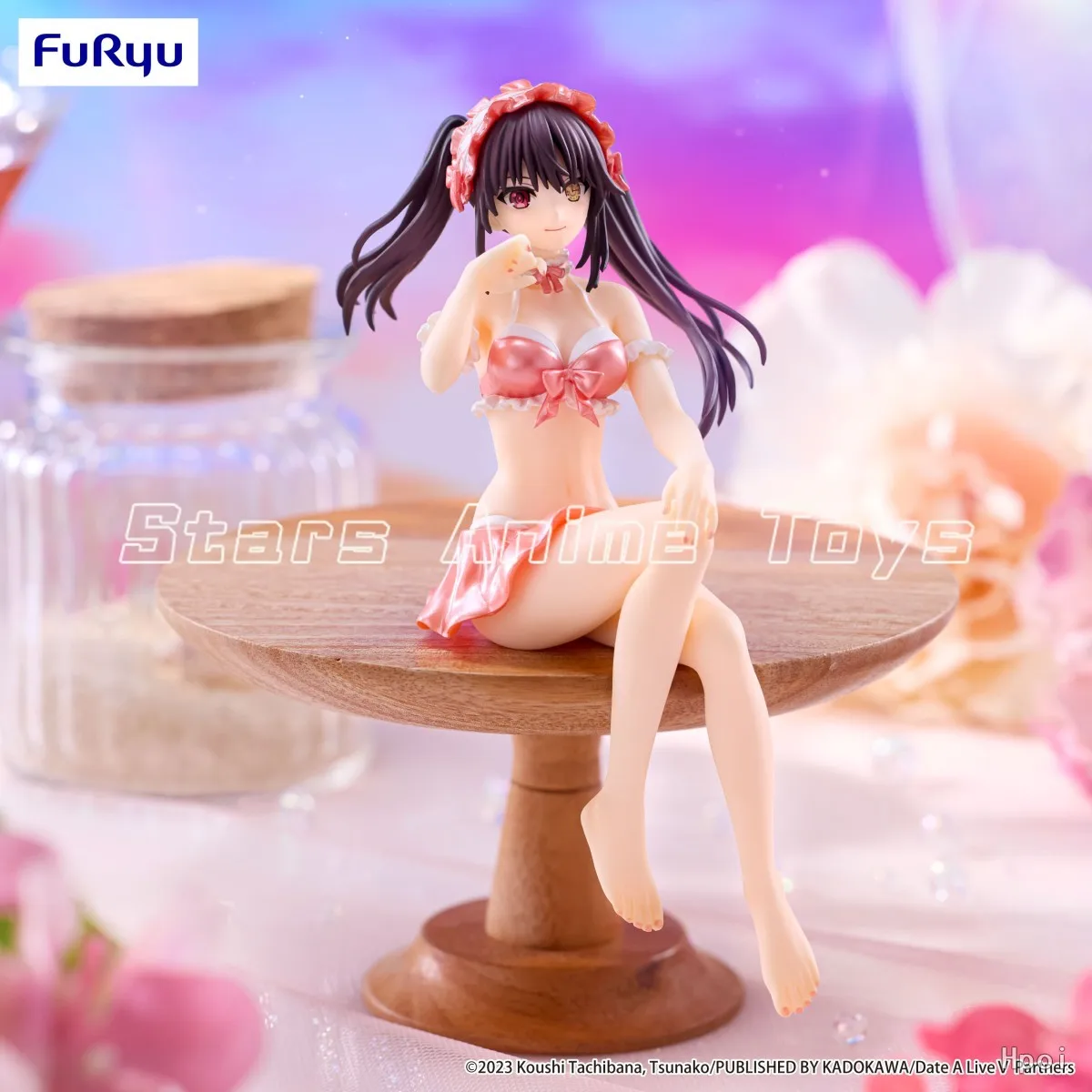 【Prevendita】Originale FuRyu Noodle Stopper DATE ALIVE IV Kurumi Tokisaki Costume da bagno Rosa Animazione Figura Collezione di modelli giocattolo
