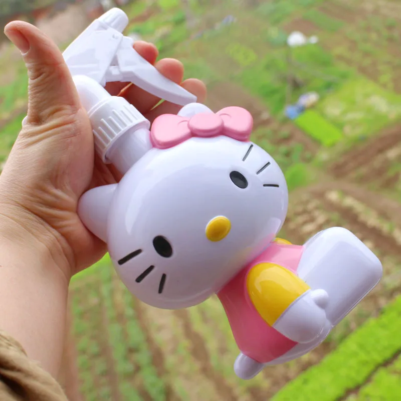 480ML Kawaii Sanrio Hello Kitty Spray Bottle Anime Cute Garden Water Sprayer Moisturizer Refill Bottle Travel Container Creative