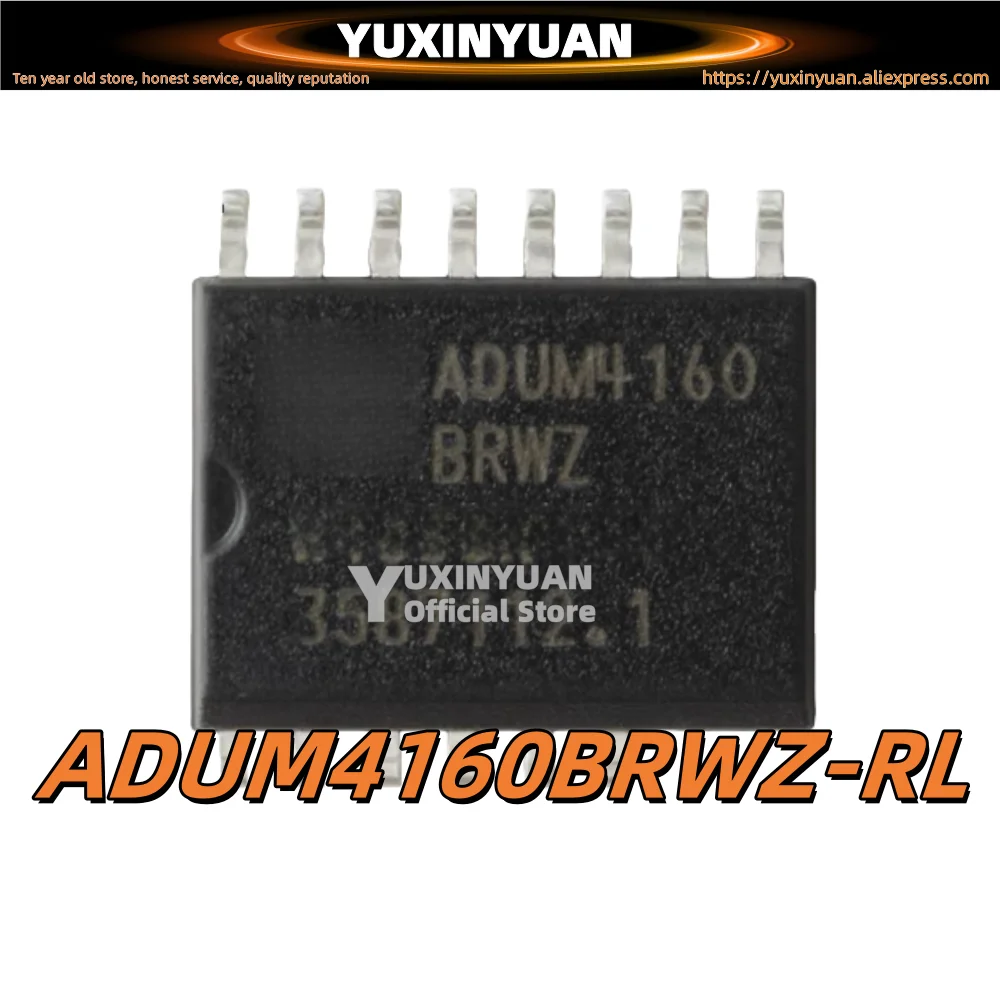 1PCS BrADUM4160BRWZ-RL SOP-16 full-speed/low-speed USB digital isolator chip