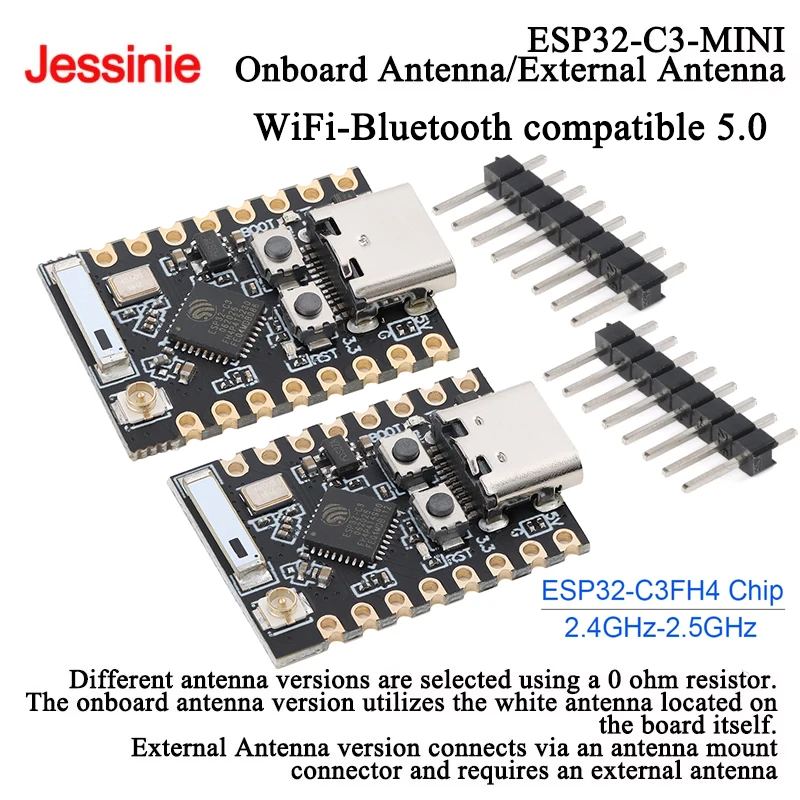 10Pcs/1pc ESP32-C3-MINI Type-C ESP32 C3 Super Mini Development Board WIFI Bluetooth-compatible 5.0 For DIY Projects ESP32-C3FH4