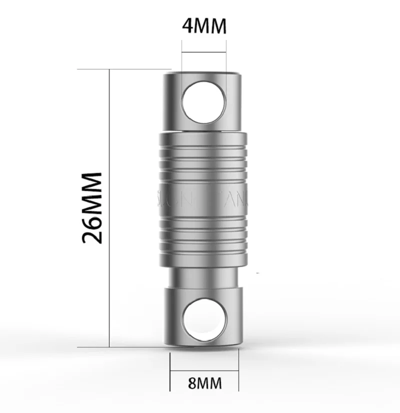 Imagem -02 - Mini Titanium Alloy Anel Buckle Keychain Rotação de 360 ° Cinto Buckle Spring Lock Keyring Ferramenta ao ar Livre Edc Unboxing Ferramenta
