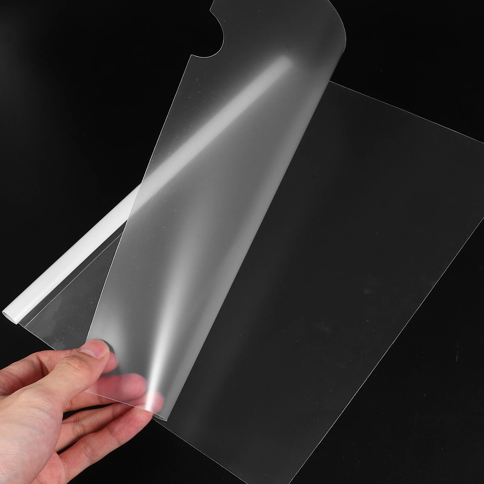 

10pcs Document Folders With Sliding Bar Clear File Binder For School Office Business Transparent Report Covers Organizers