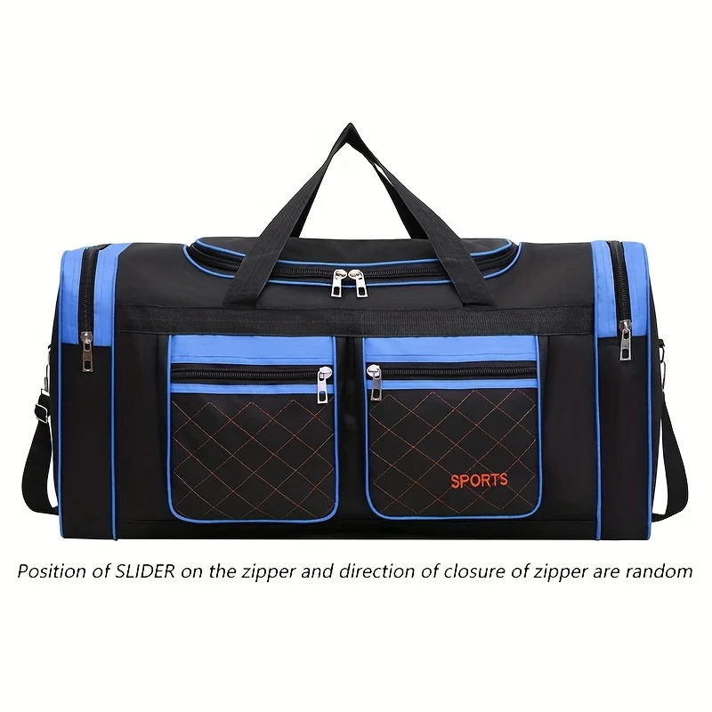 Reistas met grote capaciteit, casual stijl, meerdere compartimenten en zakken, perfect voor korte reizen, sportreistas