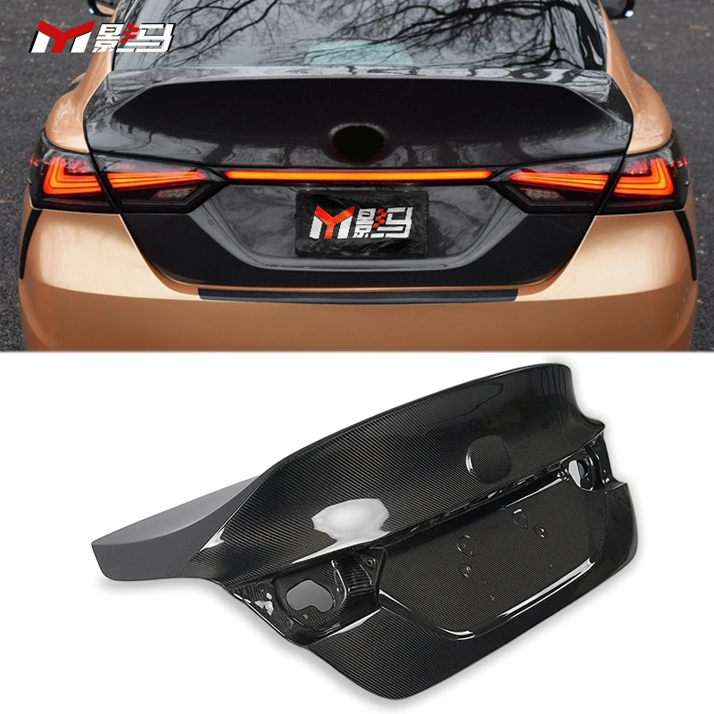 

Dm Style Carbon Fiber Rear Trunk Lid Body Parts for Toyota Camry 8th Car Rear Ducktail Trunk Boot Lid