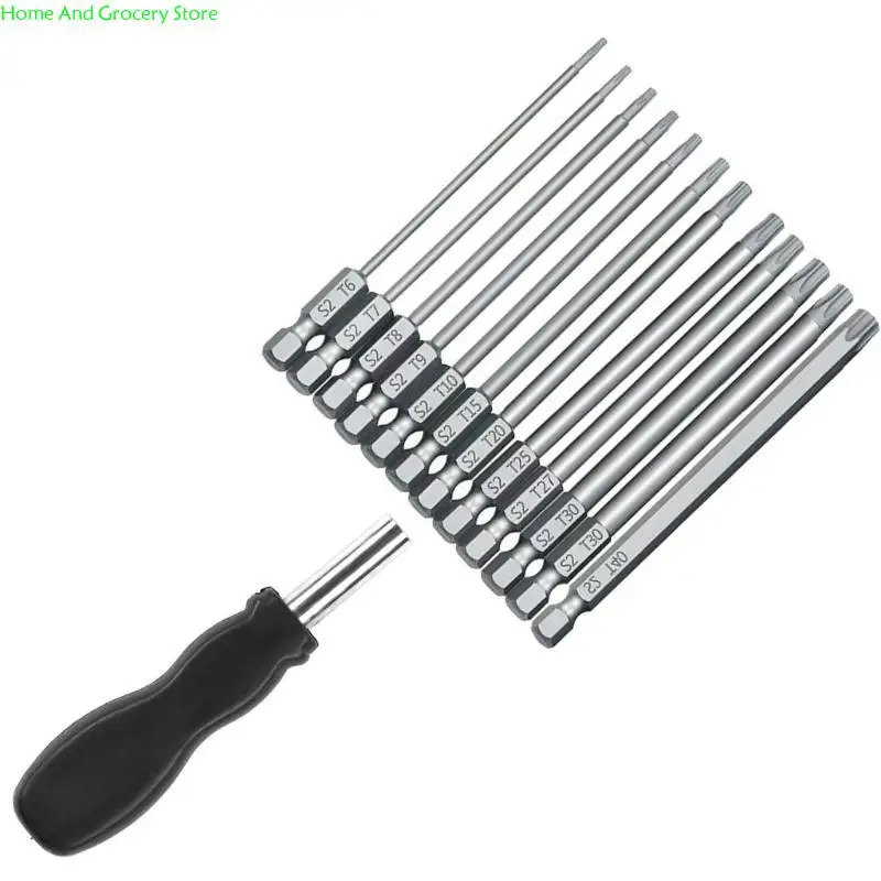 

0XXA 1/4inch Blossom Head Screwdriver Bit Screwdriver 100mm Screwdriver