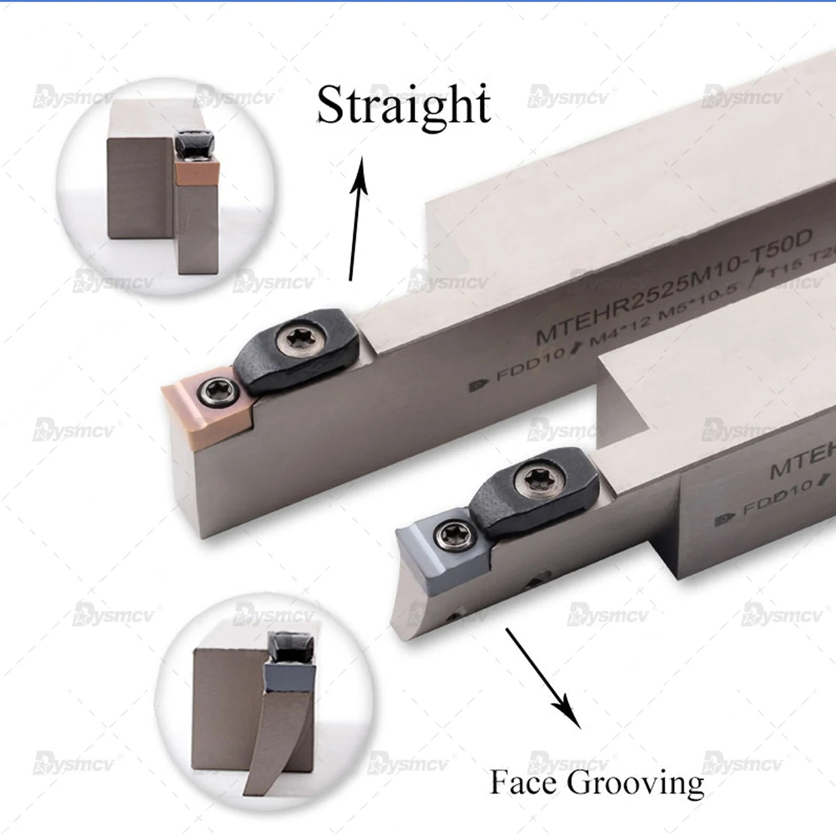 1PC Large Cutting Depth Straight Groove Cutter Bar MTEHL Arc Large Cutting Depth Extended End Groove Cutter Bar MTEHR2525M10 08