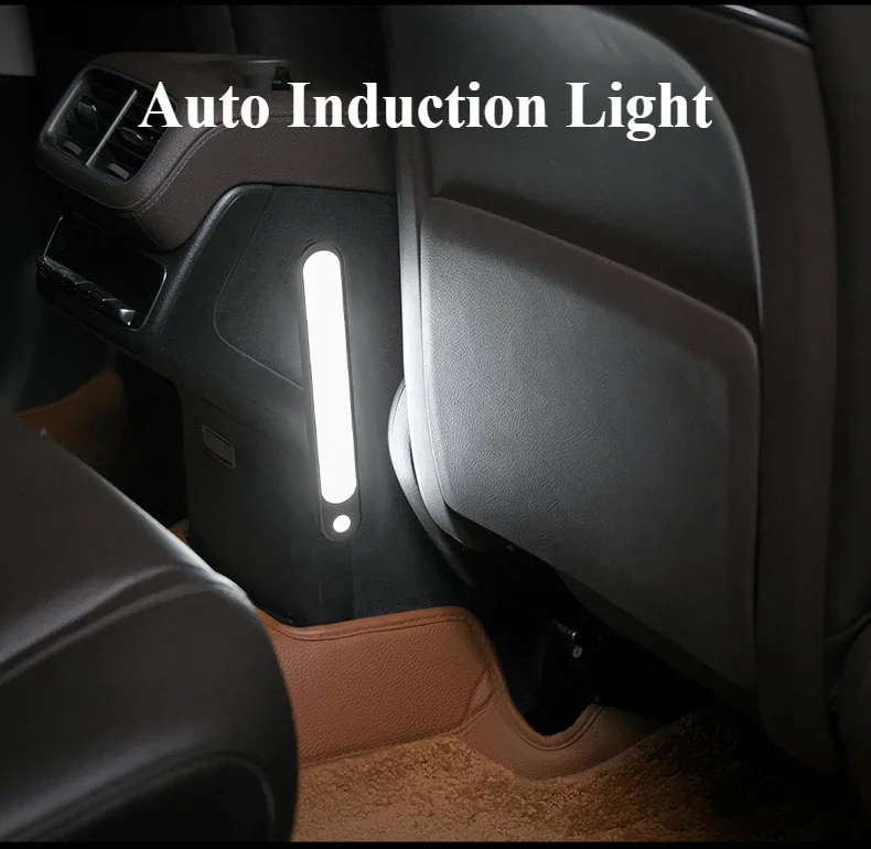 For GEELY Monjaro KX11 Xingyue L Car Trunk Sensor Light Floor Trunk Hood USB Rechargeable Auto Induction Light Car Accessories