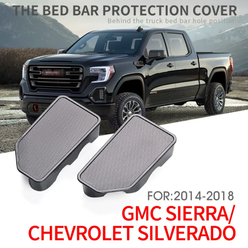 

Truck Pickup Protective Bed Rail Stake Pocket Covers Hole Plugs For Chevrolet Silverado 2500HD GMC Sierra 1500 2014 15 16 17 18
