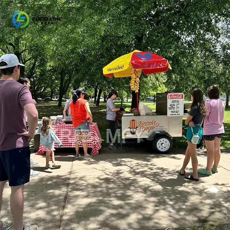 2025 Catering Trailer Fast Food Mobile Kitchen Trailer Low Price for Sale Worldwide