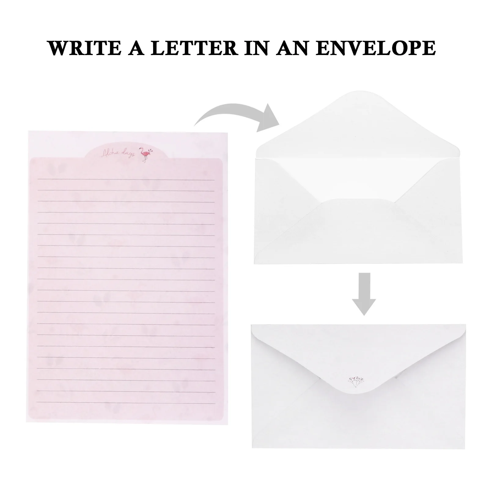 

8Sets Floral Animal Letter Writing Paper with Envelopes Elegant Cartoon Stationery Paper for Messages Invitations Thank You